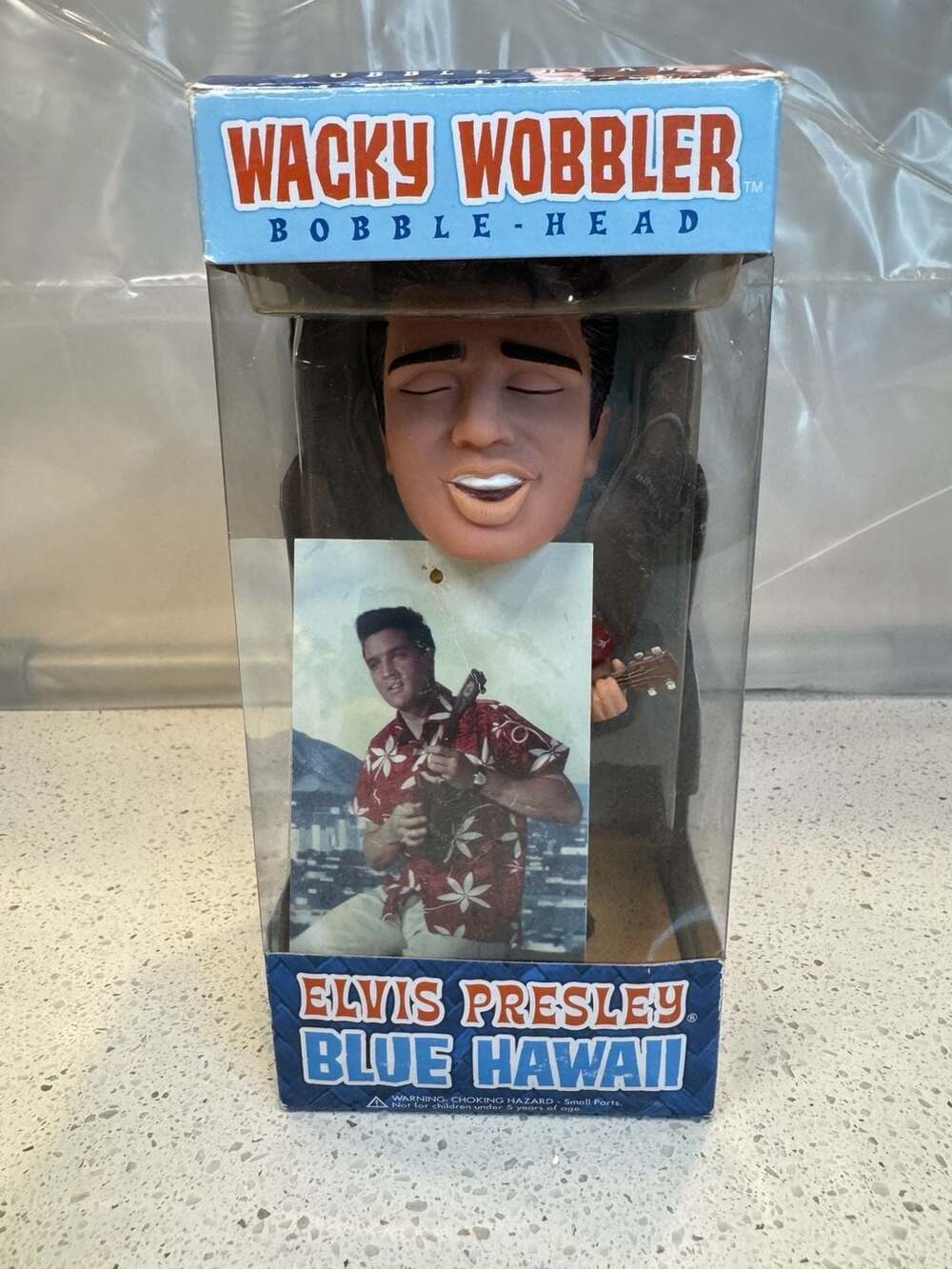 Funko Wacky Wobbler Elvis Presley Blue Hawaii Bobblehead